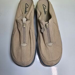 Clarks Women's Tan Slip-On Shoes